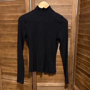 Anthropologie Black Long Sleeve Top